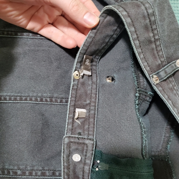 Green/navy blue kean skirt - Picture 3 of 3